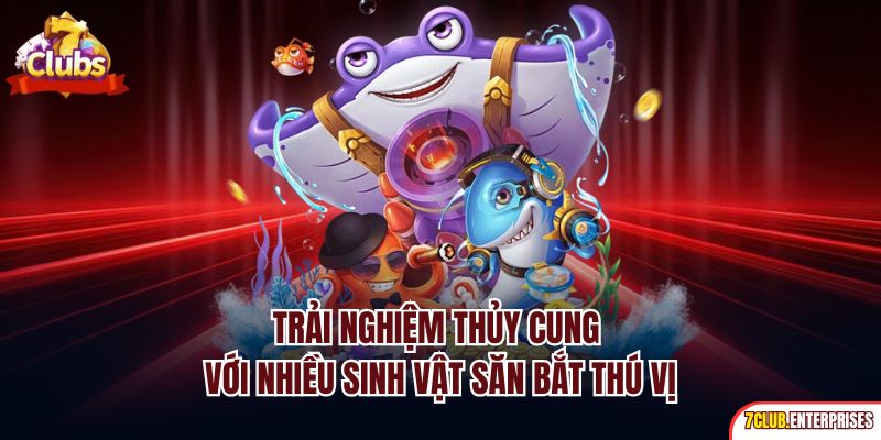 Trải nghiệm thủy cung với nhiều sinh vật săn bắt thú vị